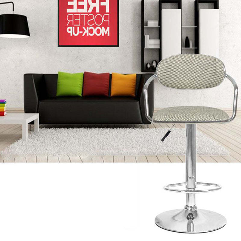 Scandinavian Half Round Wicker Bar Stool