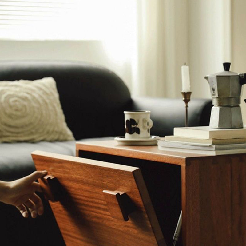 Vintage Wood 2-Storage Nightstand
