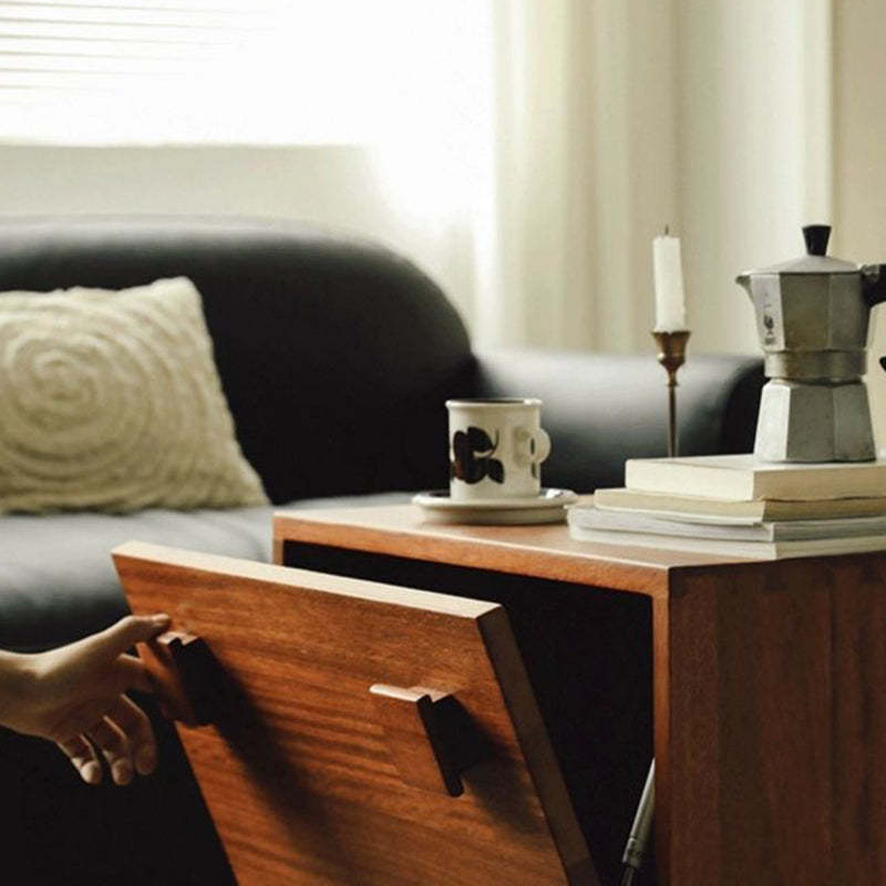 Vintage Wood 2-Storage Nightstand