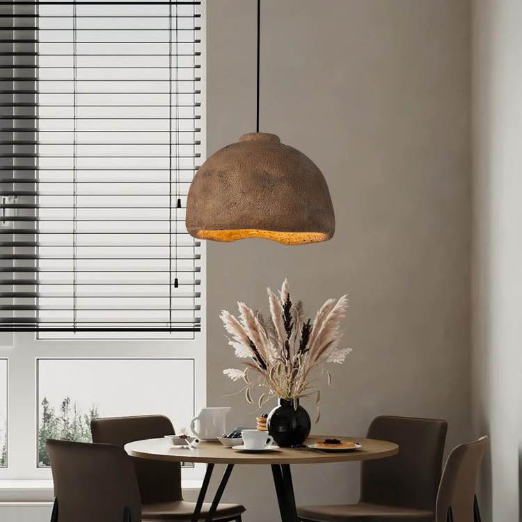 Nordic Rough Rock Semicircular Pendant Light