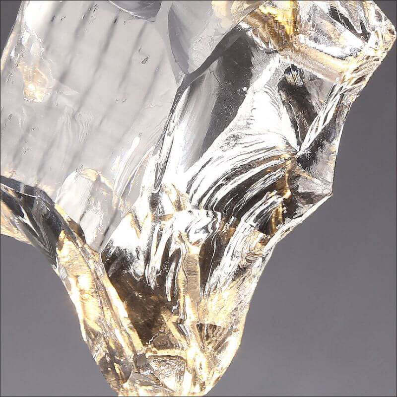 Minimalist Ice Cube Crystal Pendant Light