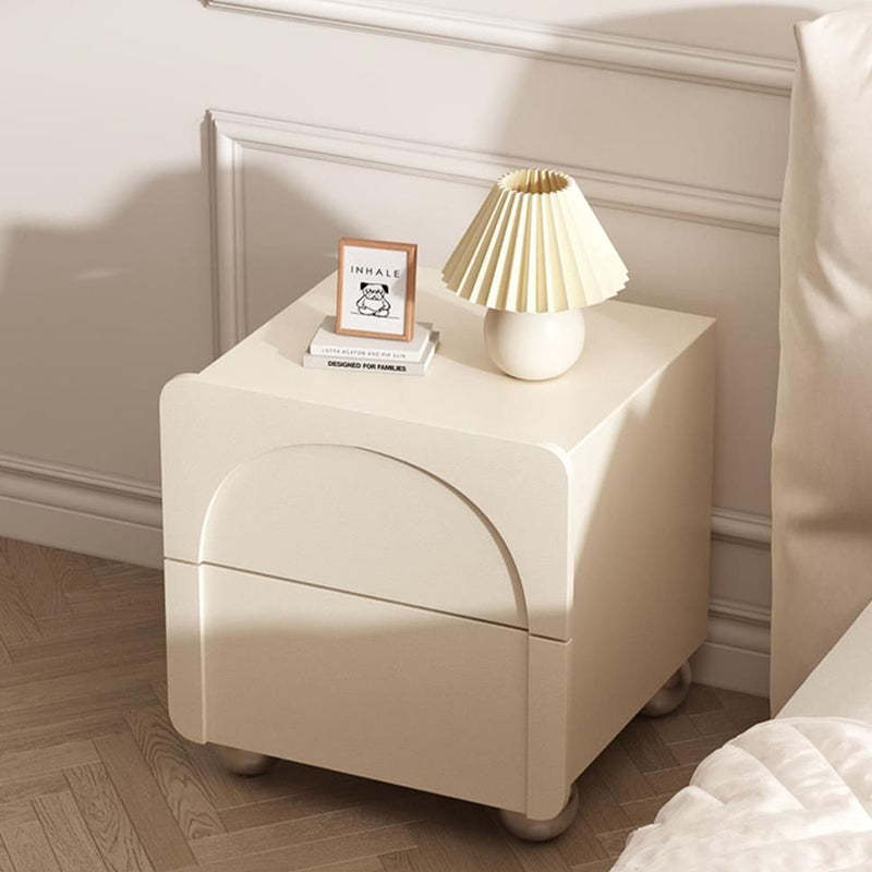 Minimalist Ball-Base Carbon Steel Nightstand
