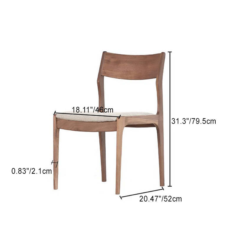 Chinese Wood Cowhide Dining Chair