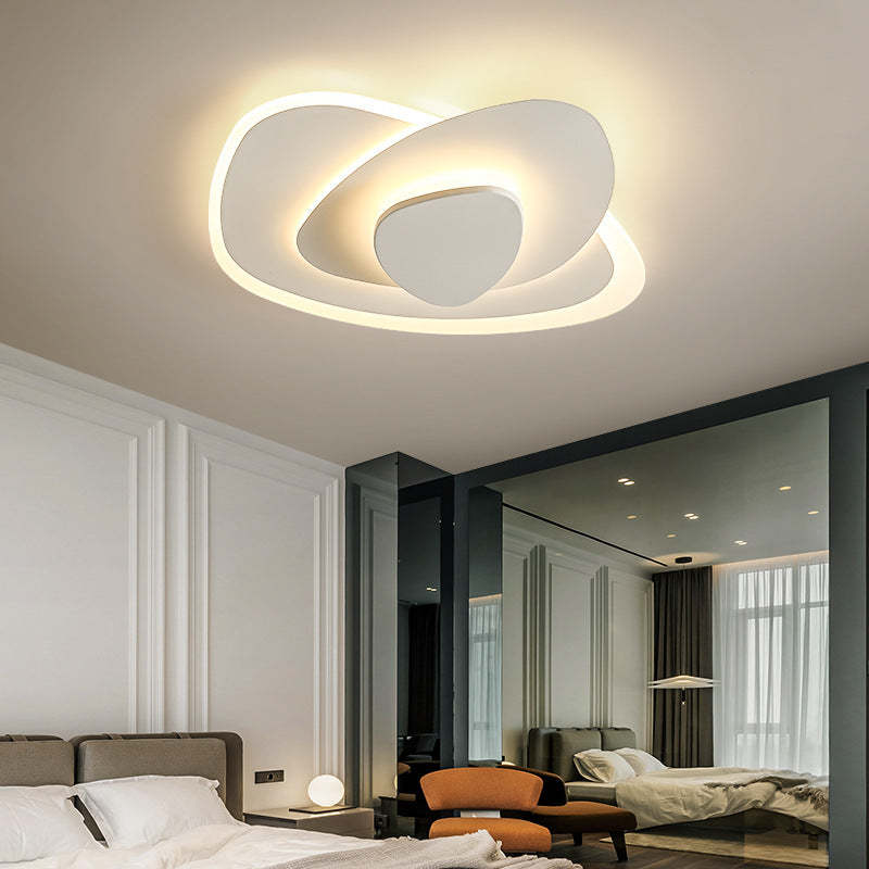 Nordic Geometric Wrought Iron Flush Ceiling Light