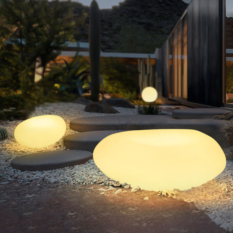 Solar Simulation Stone Garden Landscape Light — Hardwired ( 110V-120V For US/CA) + Warm Light (3000K)