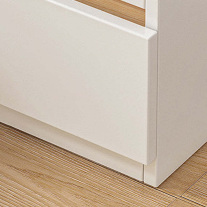 Minimalist Density Panel 2/3-Drawer Nightstand — 3 / White
