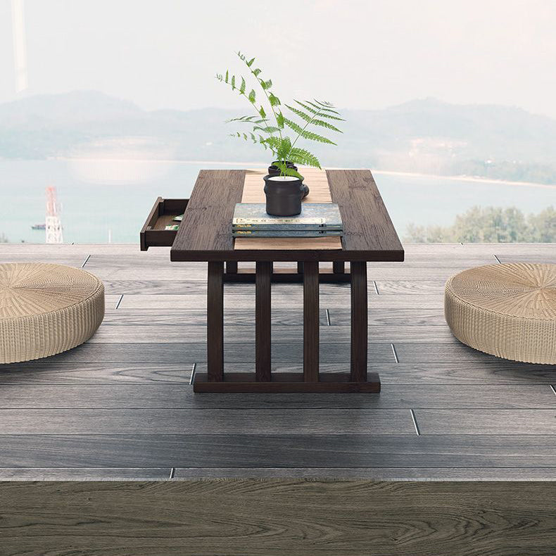 Chinese Rectangular Bamboo Fiberboard Coffee Table