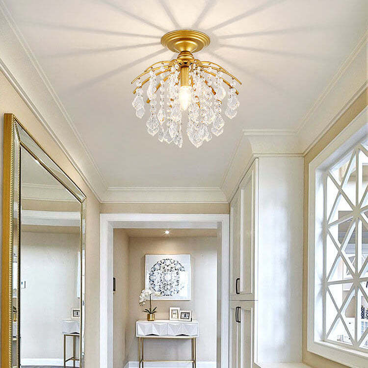 Scandinavian Iron Round 1-Light Ceiling Light