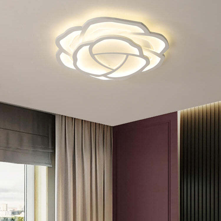 Modern Rose LED Flush Mount Light