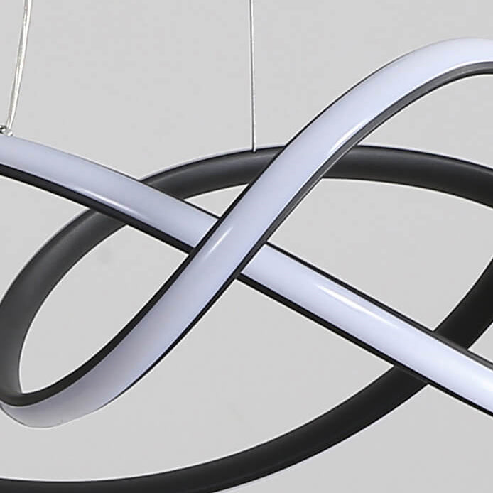 Minimalist Ring Aluminum Strip LED Pendant Light — Infinitely Dimmable / 220V-240V For UK/AU