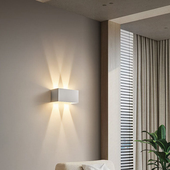 Nordic Aluminum Square Beam Reading Wall Sconce
