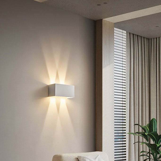 Nordic Aluminum Square Beam Reading Wall Sconce