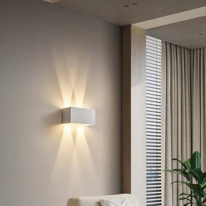 Nordic Aluminum Square Beam Reading Wall Sconce