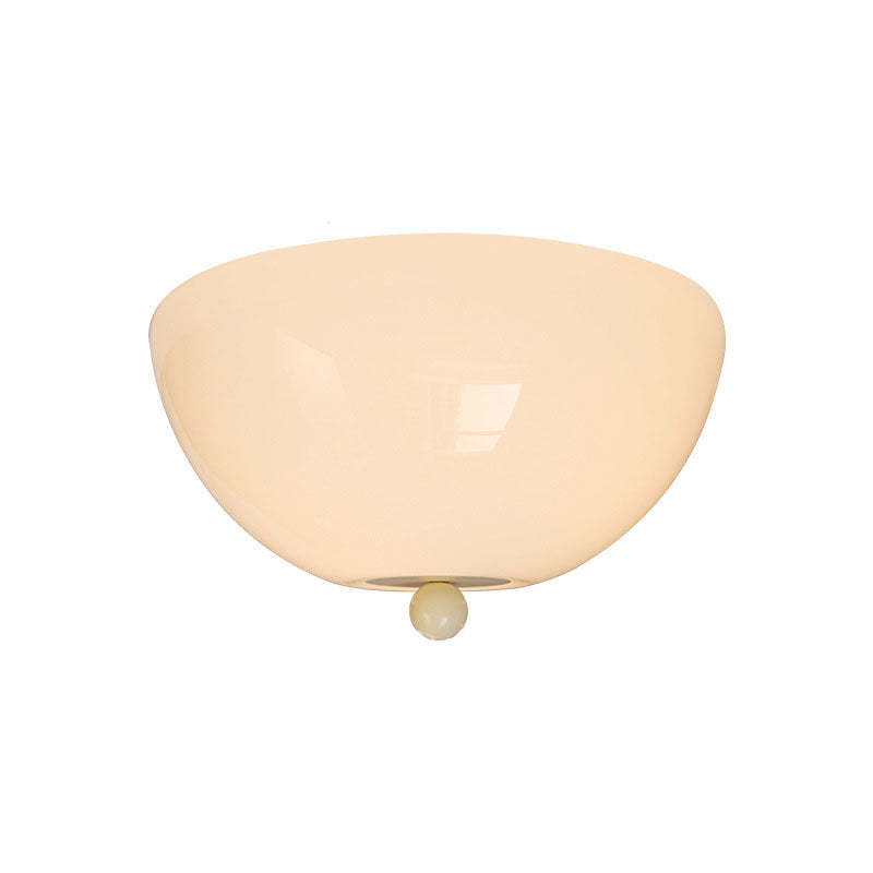 Nordic Iron Round Glass 4-Light Flush Ceiling Light