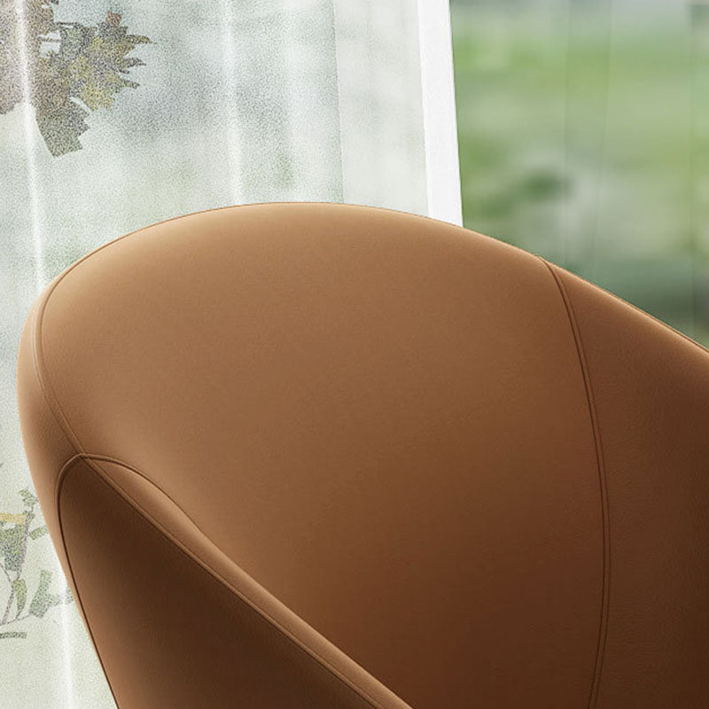 Modern Metal Leather Dining Chair
