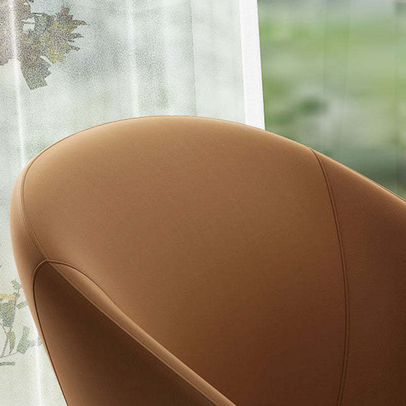 Modern Metal Leather Dining Chair