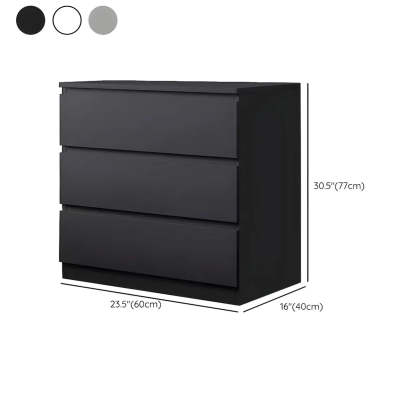 Sleek Black Wooden Dresser with Drawers