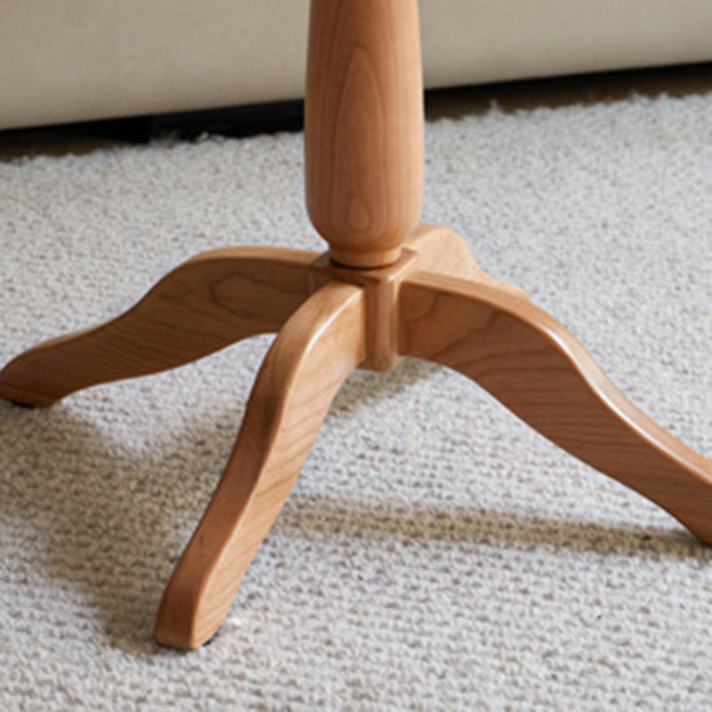 Vintage Flower Cherry Wood Coffee Table