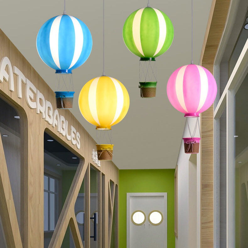 Scandinavian Hot Air Balloon Iron Acrylic Pendant Light