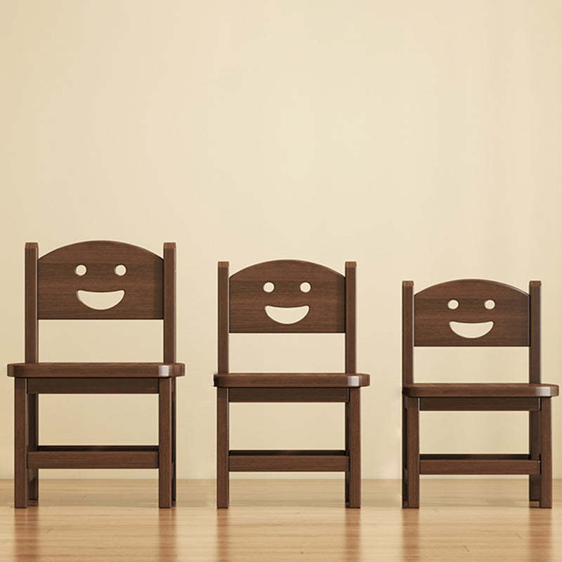 Vintage Smile Wood Curved Dining Chair