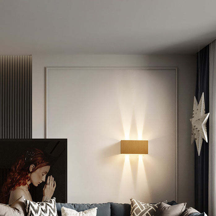 Nordic Aluminum Square Beam Reading Wall Sconce