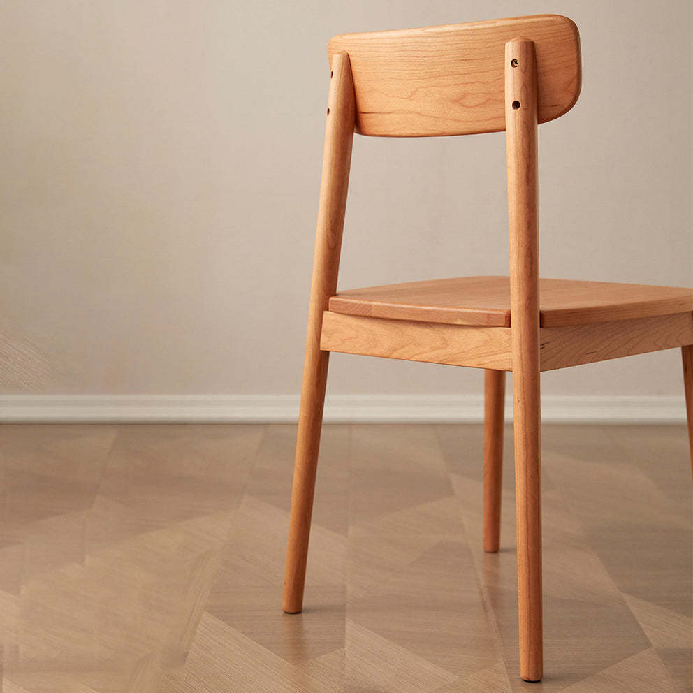 Scandinavian Rectangular Wood Chair