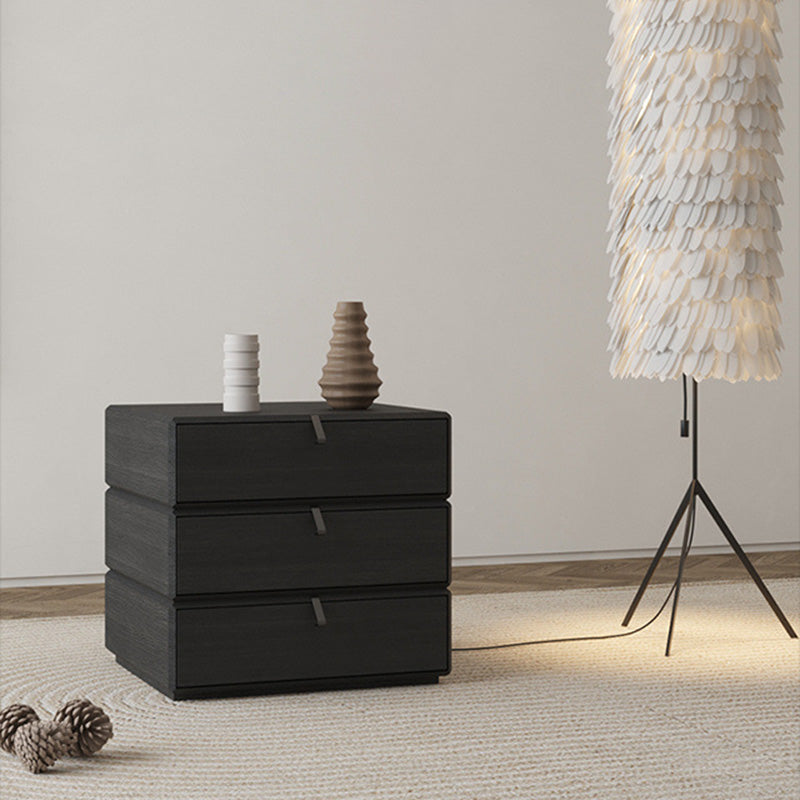 Lighom nordic rotatable 3-drawer wood nightstands