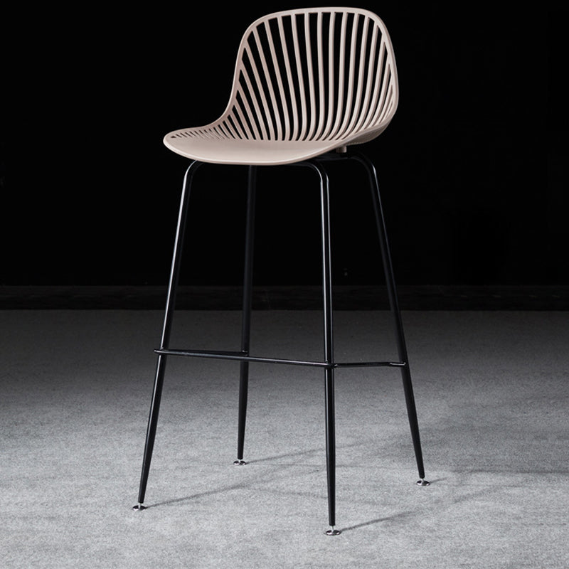 Scandinavian Round Plastic Bar Stool
