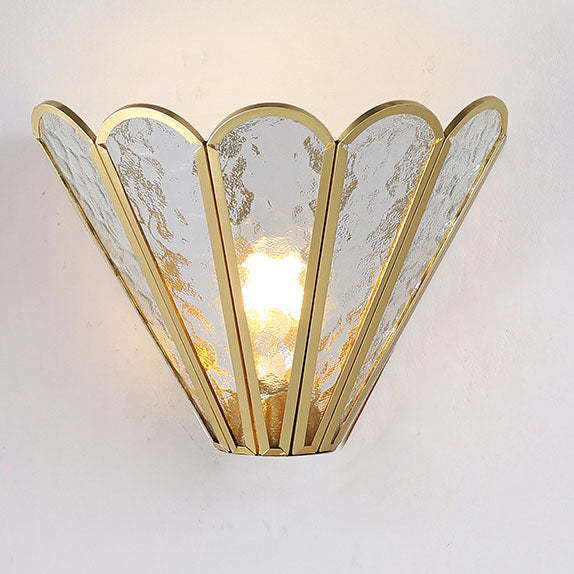 Nordic Minimalist Brass Glass Wall Sconce