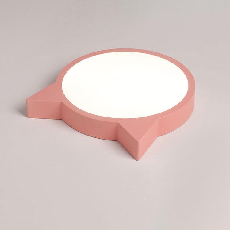 Nordic Macaron Cat LED Kids Flush Mount Light