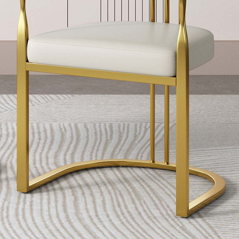 Modern PU Leather Arc Frame Dining Chair