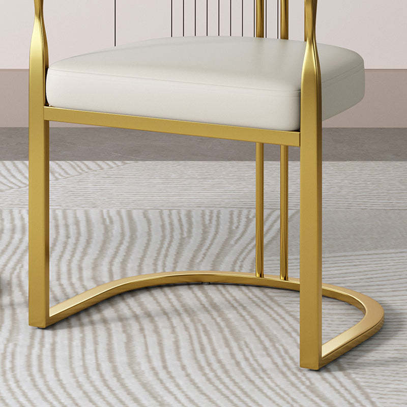 Modern PU Leather Arc Frame Dining Chair