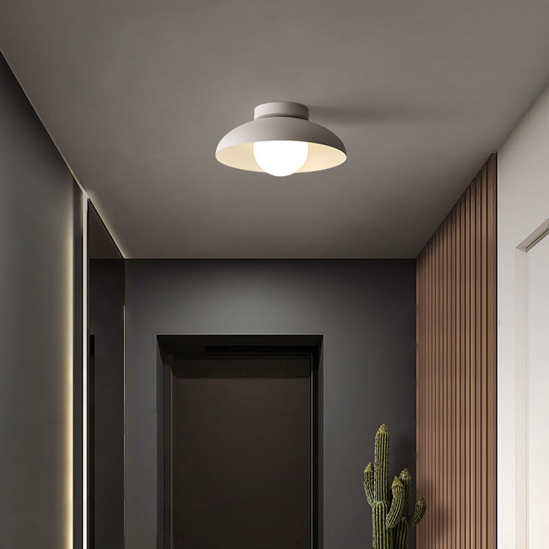 Japanese Wabi-Sabi Iron Glass Ceiling Light