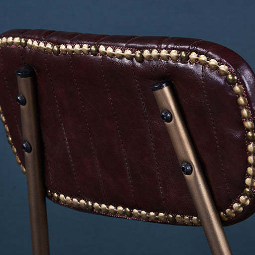 PU Leather Upholstered Metal Dining Chair