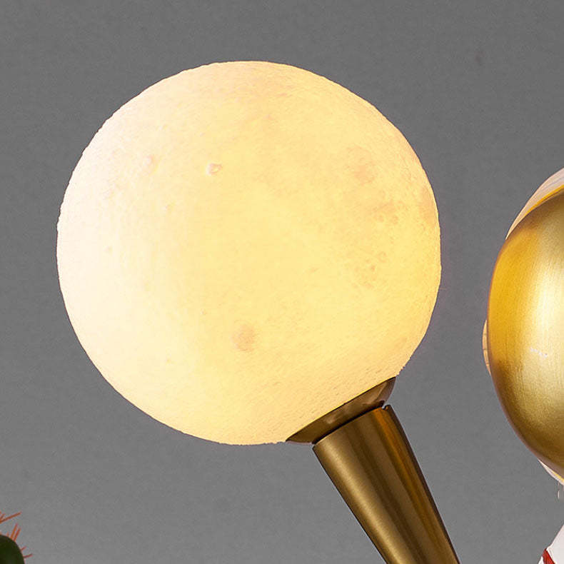 Contemporary Cartoon Astronaut Resin Sconce