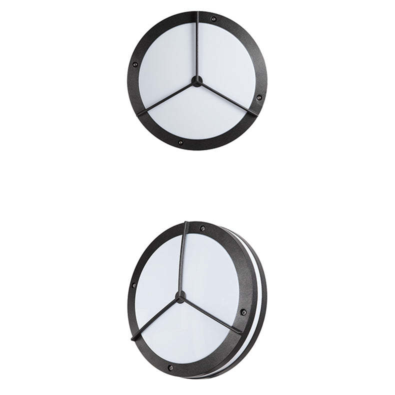 Minimalist Aluminum Acrylic Round LED Outdoor Wall Light