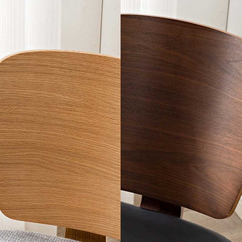 PU Leather Wood Dining Chair