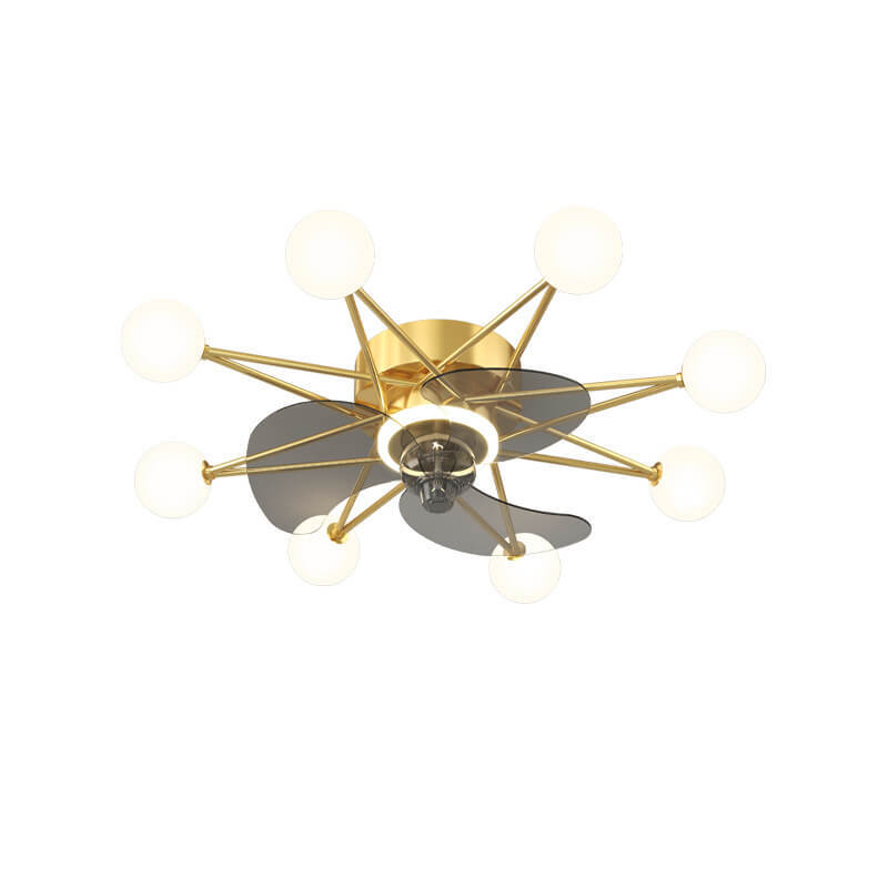 Minimalist Star LED Flush Mount Fan Light