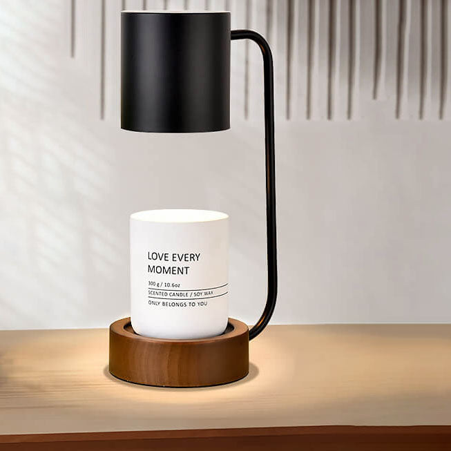 Japanese Wood Timing Dimming Melting Wax Table Lamp