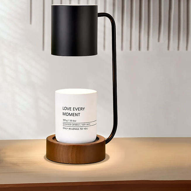 Japanese Wood Timing Dimming Melting Wax Table Lamp