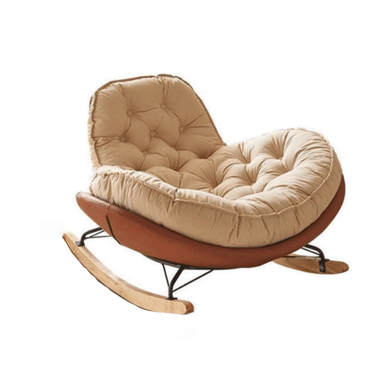 Nordic Tufted Velvet Rocking Chair