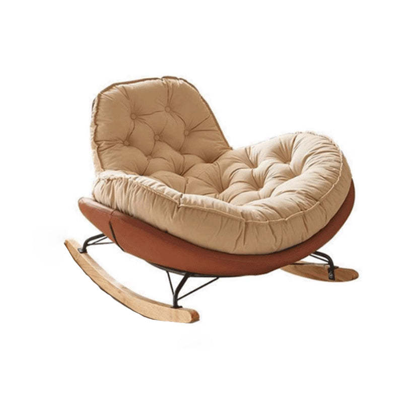 Nordic Tufted Velvet Rocking Chair