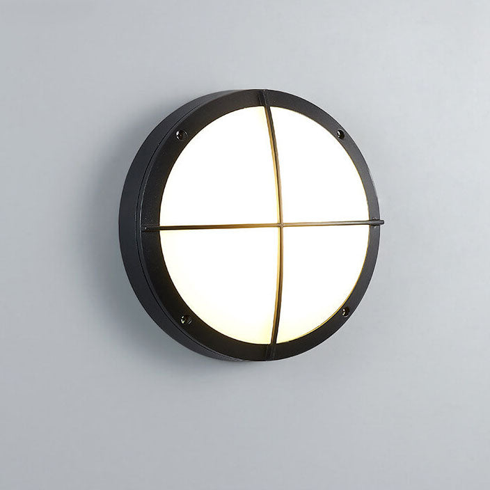 Round Outdoor Waterproof Aluminum Acrylic LED Flush Light — E / White Light (5000K) / 220V-240V For UK/AU