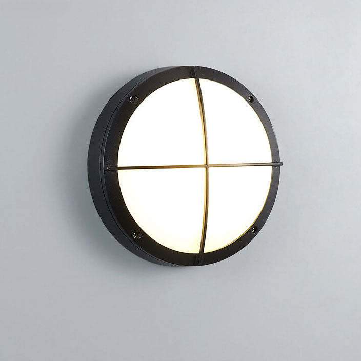 Round Outdoor Waterproof Aluminum Acrylic LED Flush Light — E / White Light (5000K) / 220V-240V For UK/AU