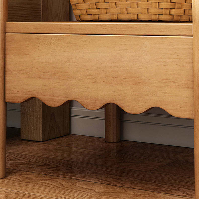 Nordic Square Wood 2-Tier End Table
