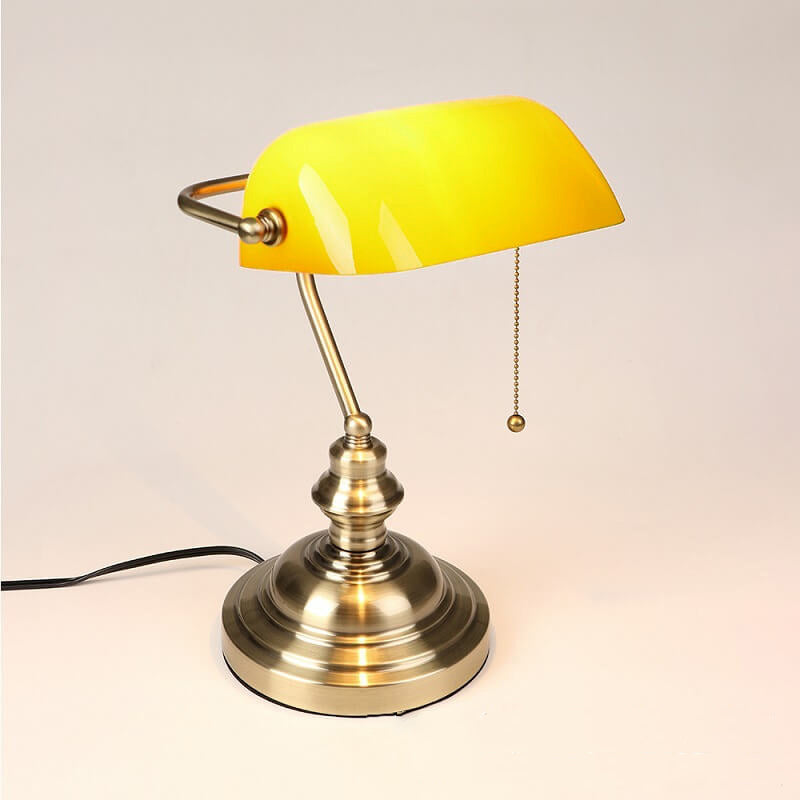 Retro Colored Glass Metal Zipper Table Lamp
