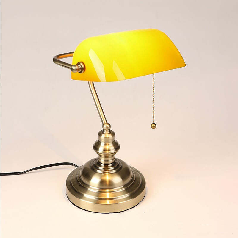 Retro Colored Glass Metal Zipper Table Lamp