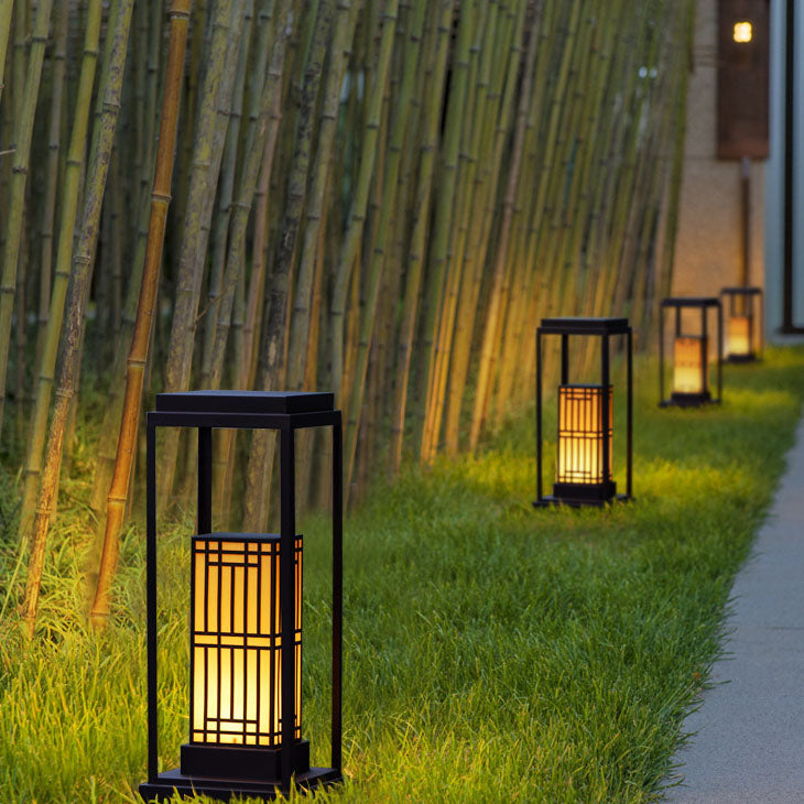 Retro Stainless Steel Marble Solar LED Outdoor Light