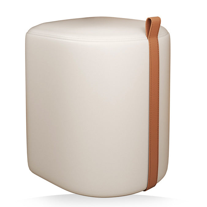 Nordic Leather Cylinder Vanity Stool