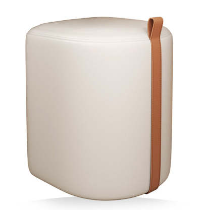 Nordic Leather Cylinder Vanity Stool